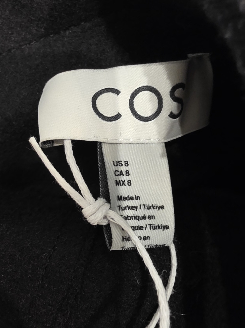 COS ($300) Black A-Line Midi Skirt Minimalist High Waist Clean Modern - Picture 4 of 9